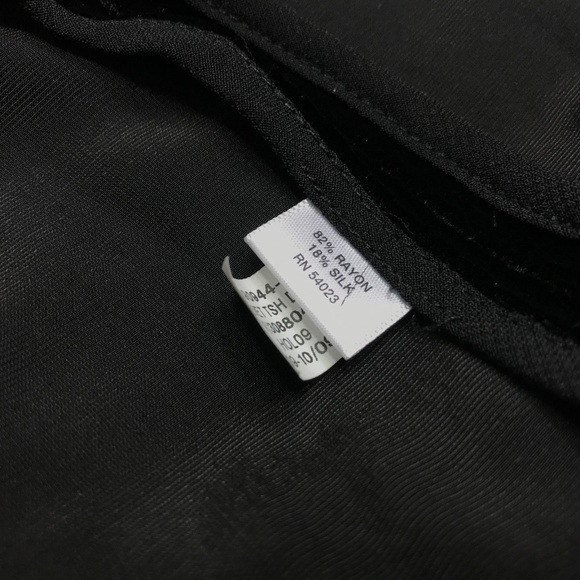 Banana Republic Black Panne Velvet Shift Dress - Picture 4 of 7